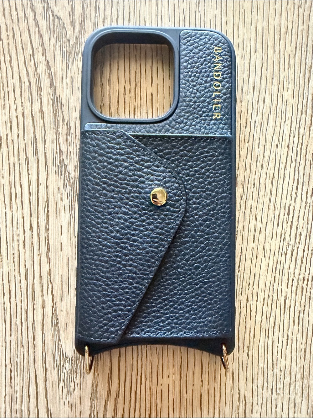 Bandolier Hailey CROSSBODY PHONE CASE IN BLACK/GOLD